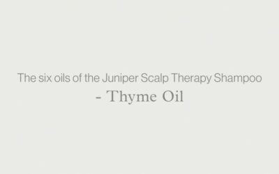 The six oils of the Juniper Scalp Therapy Shampoo – THYME OIL